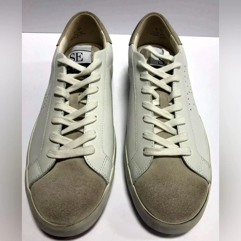 Sam Edelman Aubrie White Leather Lace Up Shoes Size 9M